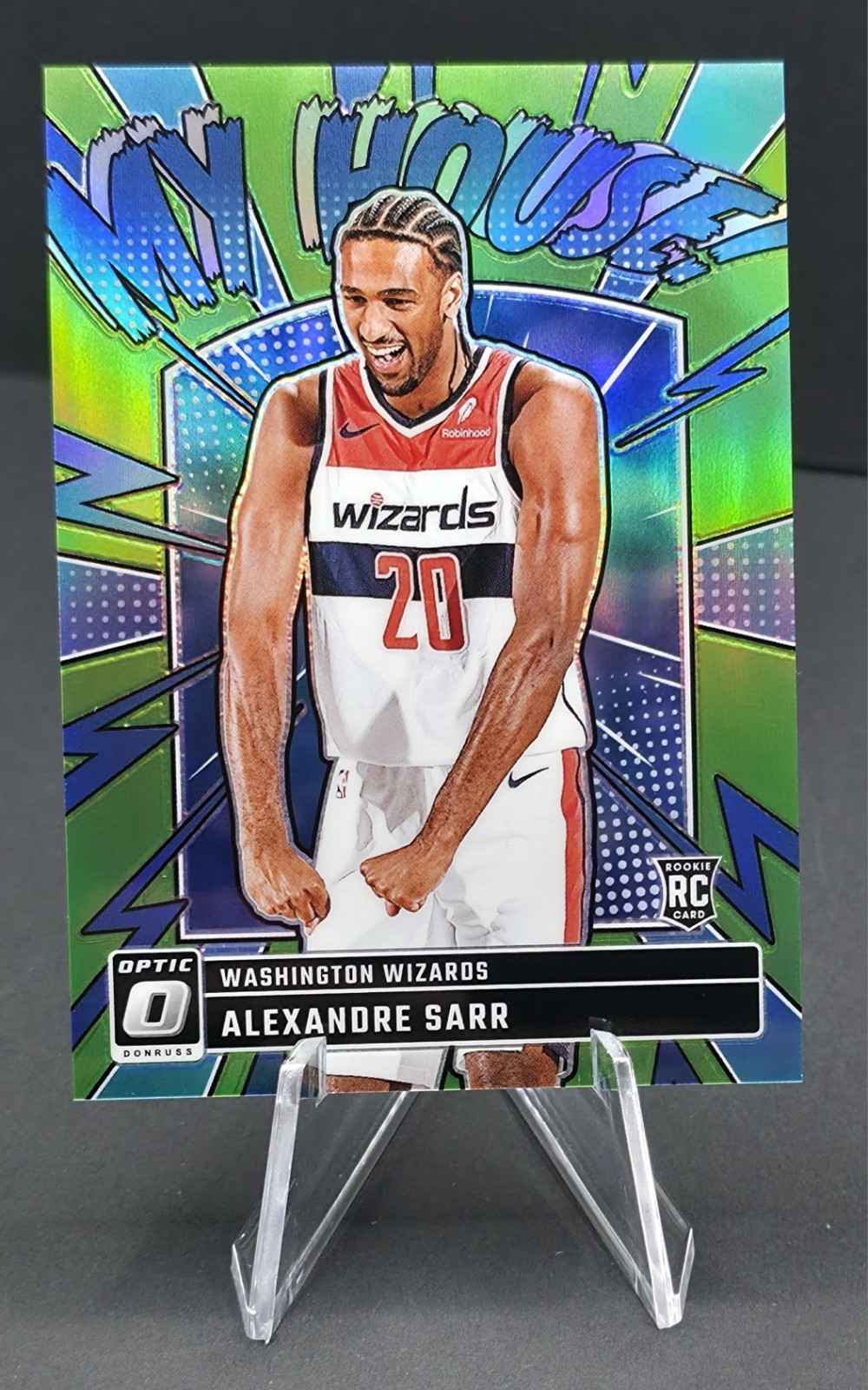 2024-2025 Panini Donruss Optic Alexandre Sarr (RC) Green My House Prizm /199