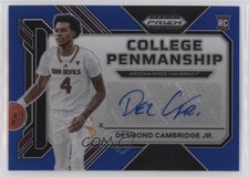 2023-24 Prizm Draft Picks College Penmanship Blue Desmond Cambridge Jr Auto 0w8