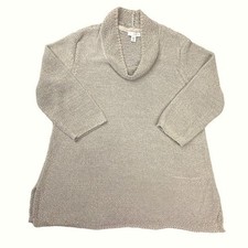 J. Jill Pure Jill Sweater Cowell Collar Size Medium Oatmeal color