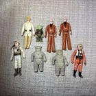 Vintage Star Wars Figure Lot Luke Skywalker Farm Boy X Wing Hoth Yoda Obi Wan