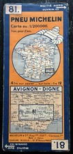 CARTE MICHELIN ANCIENNE N°81 - 1933 - BON ETAT