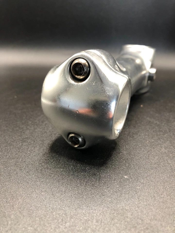 Attacco Manubrio MTB Anni '90. Silver 1990s STEM. 120mm 1"1/8, 25,4mm Handlebar. - Immagine 3 di 4