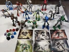 LEGO Bionicle Huge Lot 16 Figures Masks Weapons Manuals 8560 8564 8589 8591 8592