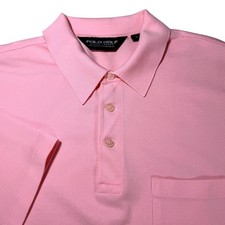 Polo Golf Ralph Lauren Pink Short Sleeve Polo Shirt Men's Size L