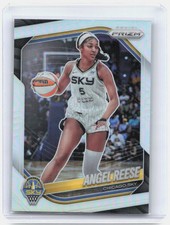 2025 Panini Prizm WNBA #92 Angel Reese Silver Prizms Chicago Sky