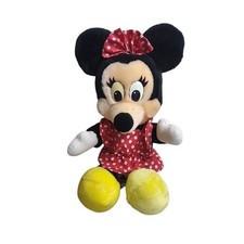 Vintage Disneyland Walt Disney World Minnie Mouse Plush Polka Dot Dress Stuffed