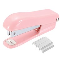 FüR Mini Desktop Hefter Mit 1000 Standard 26/6 Klammern 20 Blatt, Silber