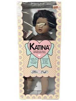 1992 Fibre Craft Teena Halbig 16'' Katina Soft Body Doll African American