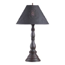 Davenport Lamp in Americana Black with Shade