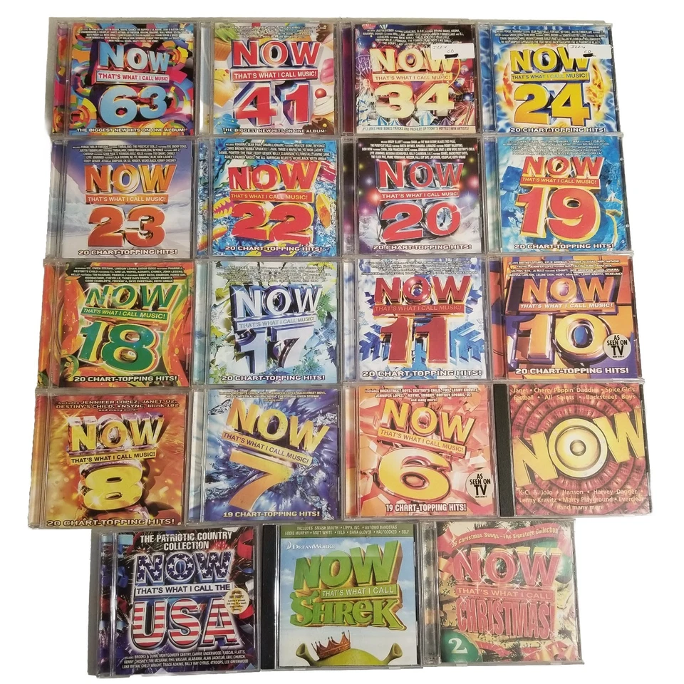 NOW That's What I Call Music CD Lot Of 19 Rock Emo Pop Metal Rap Hip-Hop Shrek - Image 2 of 3