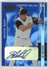 2003 Leaf Certified Materials Mirror Blue Signatures 41/50 Joe Borchard Auto 2d9