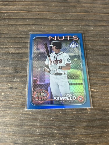 2024 Topps Pro Debutto Blu Jonny Farmelo /150 Modesto Dadi #PD-67 - Foto 2 di 3