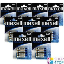 36x Maxell AAA Alkaline Batteries 1.5V LR03 MN2400 Micro Blister Pack