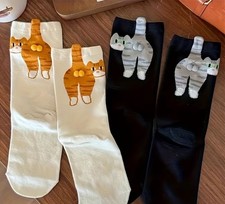 CUTE FUNNY CAT SOCKS WITH BALLS