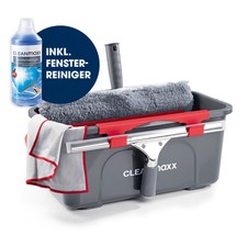 Professionelle Fensterreinigungs-Kombi – Abzieher & Schrubber Mit T-Griff, 5 Ersatztücher, 36 Cm