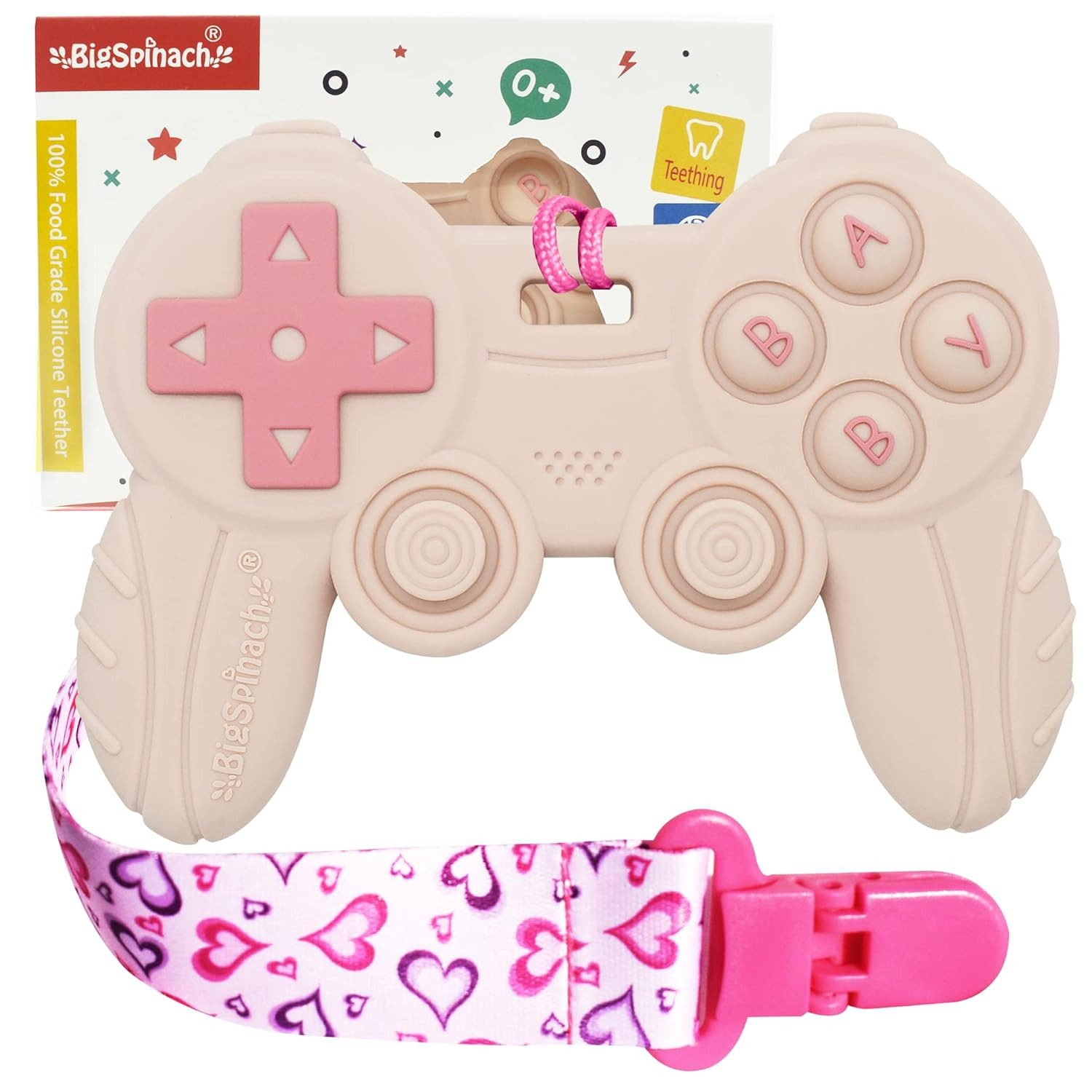Cool Remote Game Control Teething Toy for Babies 0-6 6-12 Months,Game Controller