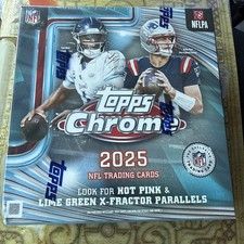 2025 TOPPS CHROME MEGA BOX NFL FOOTBALL  Brand New Sealed Ships⚡️Fast 🏉🔥