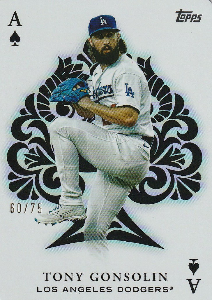 2023 Tony Gonsolin Topps #AA-33 All Aces Gold Parallel /75 - Dodgers