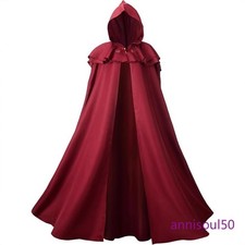 Medieval Cape Cloak Viking Cloak with A Hood Cosplay Retro Props Halloween Gift