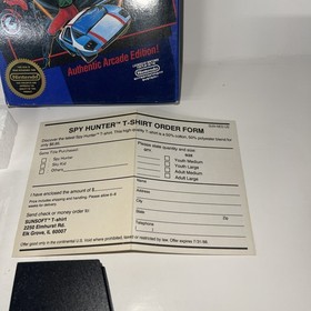 SPY HUNTER Nintendo NES Box Manual poster Complete HANGTAB First Print 