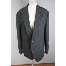 Bonobos Blazer Mens 42R Grey/Green Plaid Nova Fides Italian Wool Sport Coat