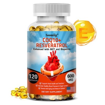 Coenzym Q10 NahrungsergäNzungsmittel FüR Herz Gehirn Lunge Gesundheit 120 Count