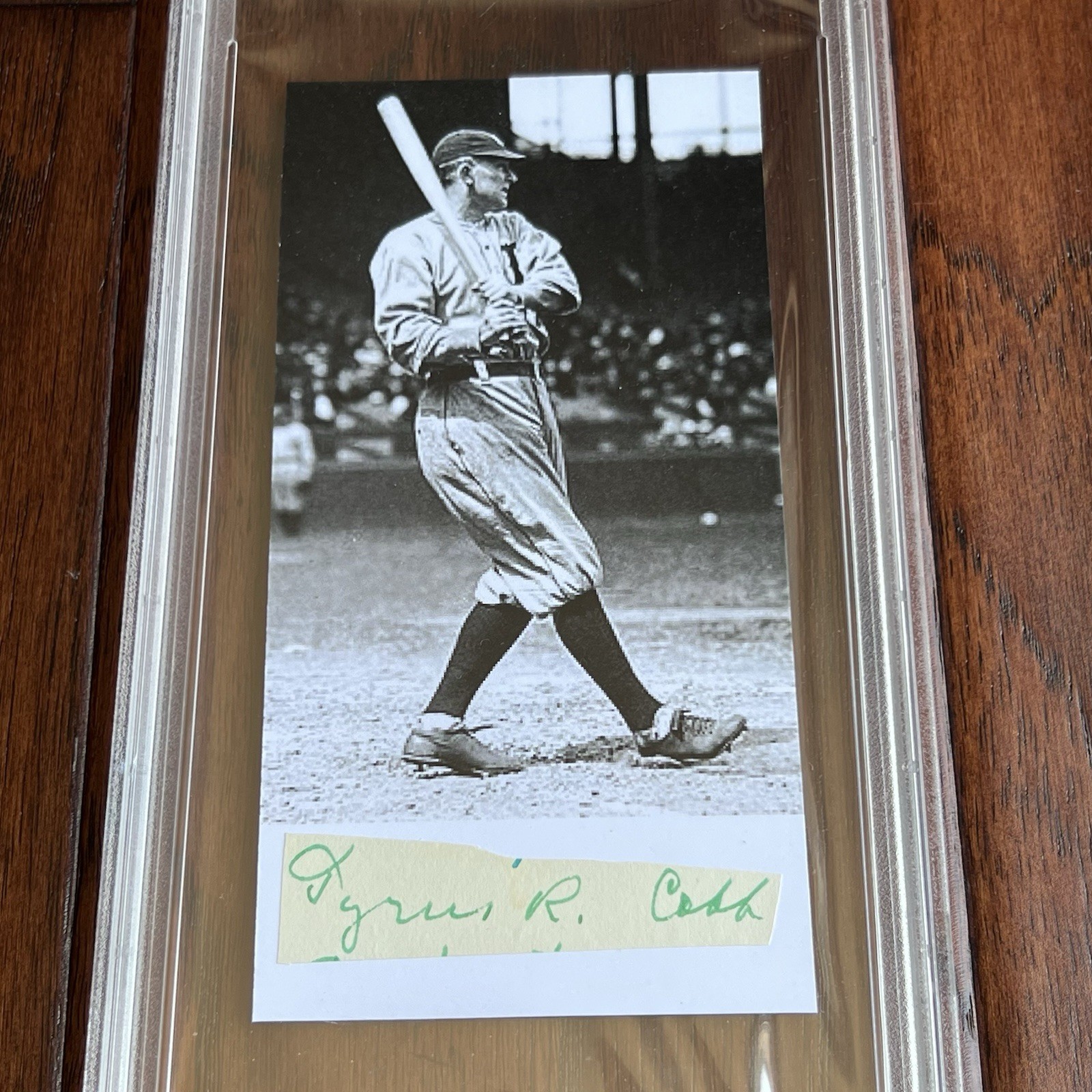 TY COBB Autograph Cut Signature Baseball Custom Card Signed * PSA Baseball view 4
