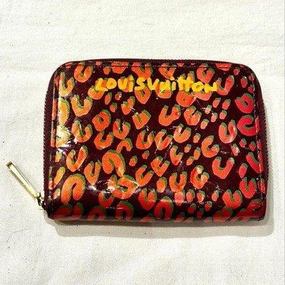 LOUIS VUITTON Monogram Vernis Leopard Zippy Coin Purse Case from Japan