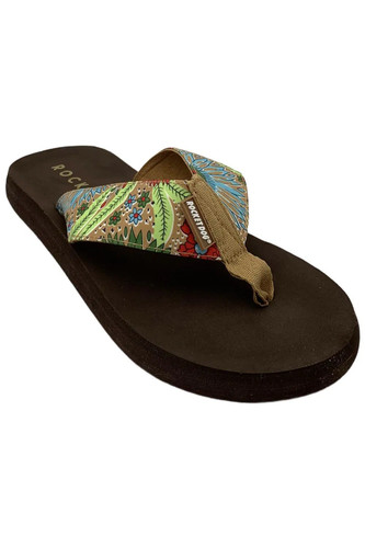 Sandali T-designer Rocket Dog Adios Floral - Modello Leopardato Con Stampo Floreale - 5
