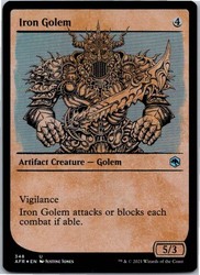 Iron Golem (Showcase) 348 - Adventures in the Forgotten Realms Foil