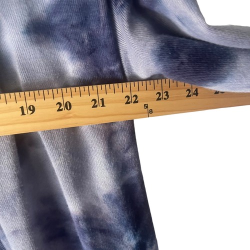 Como Vintage Women's Size Large Blue Tie Dye Soft Open Front Cardigan Sweater - Picture 7 of 8