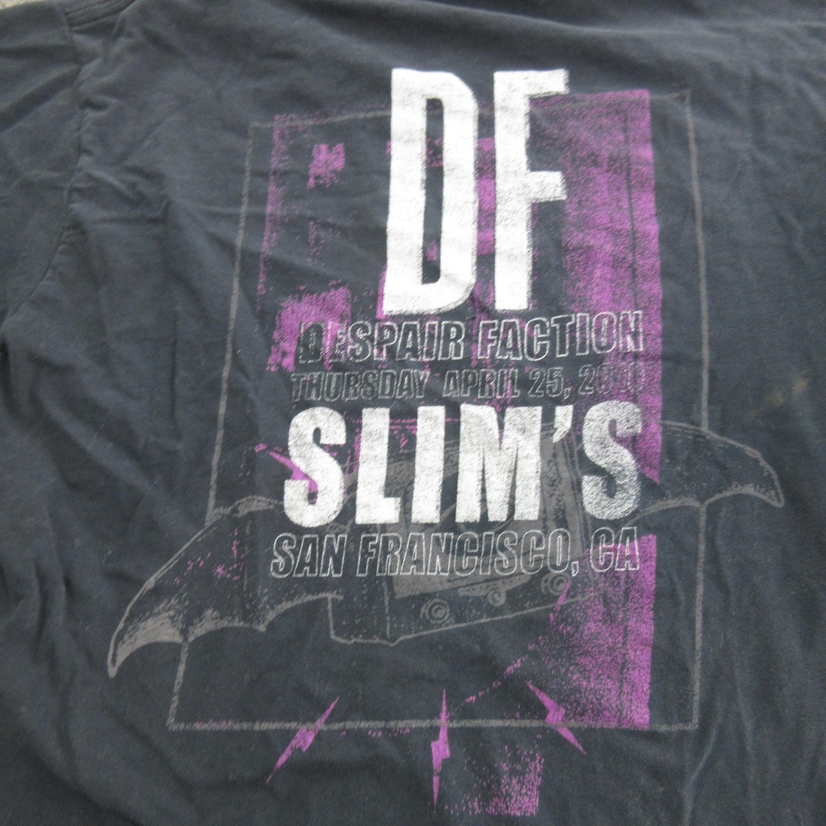 Vtg AFI Shirt Mens Medium Black Short Sleeve Despair Faction