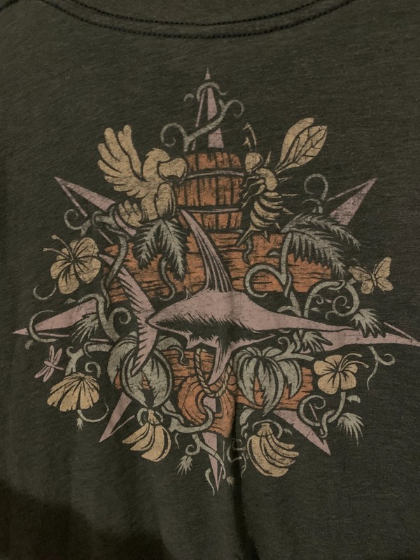 VINTAGE Fangamer Enguarde Donkey Kong Country Mens Shirt Large Green Tee Shirt