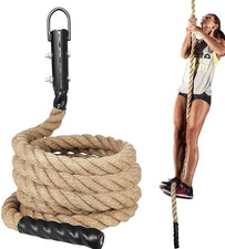 Gym Climbing Rope for Strength Training  Fitness Workout - 10Ft Exercise Rope f