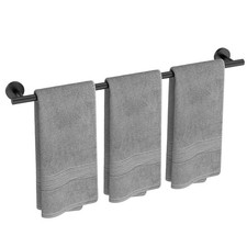 Matte Black Bath Towel Bar, 30-inch Towel Racks For Bathroom