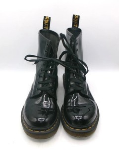 Dr Martens 1460 Black Patent Leather 8 Eye Boots UK6 EU39 #19