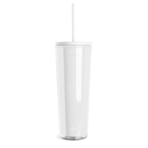 Plastic Tumbler with Lid and Straw | Reusable BPA Free Iced Coffee Cups Doubl... - Picture 2 of 7