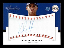 2012 Panini Signature Series #130 Kelvin Herrera Rookies Game Ball /299