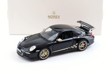 1:18 Norev Porsche 911 997.2 GT3 RS Coupe 2009 Black/Gold Diecast