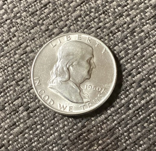 1950-D Franklin Half Dollar — photo from the most recent tracked eBay sale