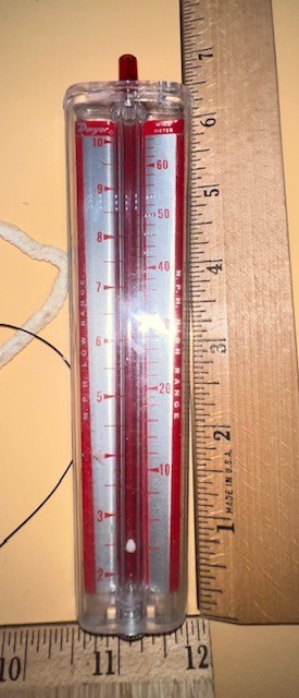 Vintage Dwyer Wind Meter, Handheld 2-66MPH Low/High Range Original Package
