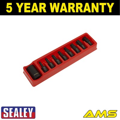 Sealey Premier TRX-Star * Impact Bit & Halter Set 1/2'' Vierkantantrieb 9-teilig AK5610
