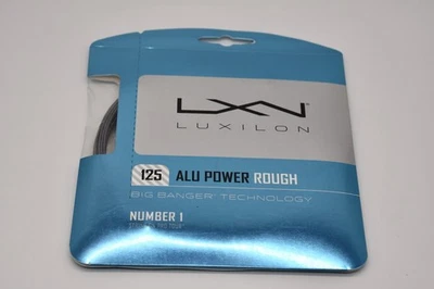 NEW Luxilon ALU Power 125 Tennis String - ROUGH - Silver 40ft, 1.25mm / US 16L