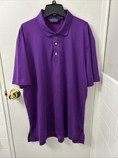 Polo Golf Ralph Lauren Performance Shirt Mens XL Purple Pima Cotton Short Sleeve