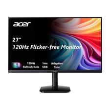 Acer 27 Inch Monitor- Kb272-27 Inch Fhd Ips 1920 X 1080 Display Up To 120Hz