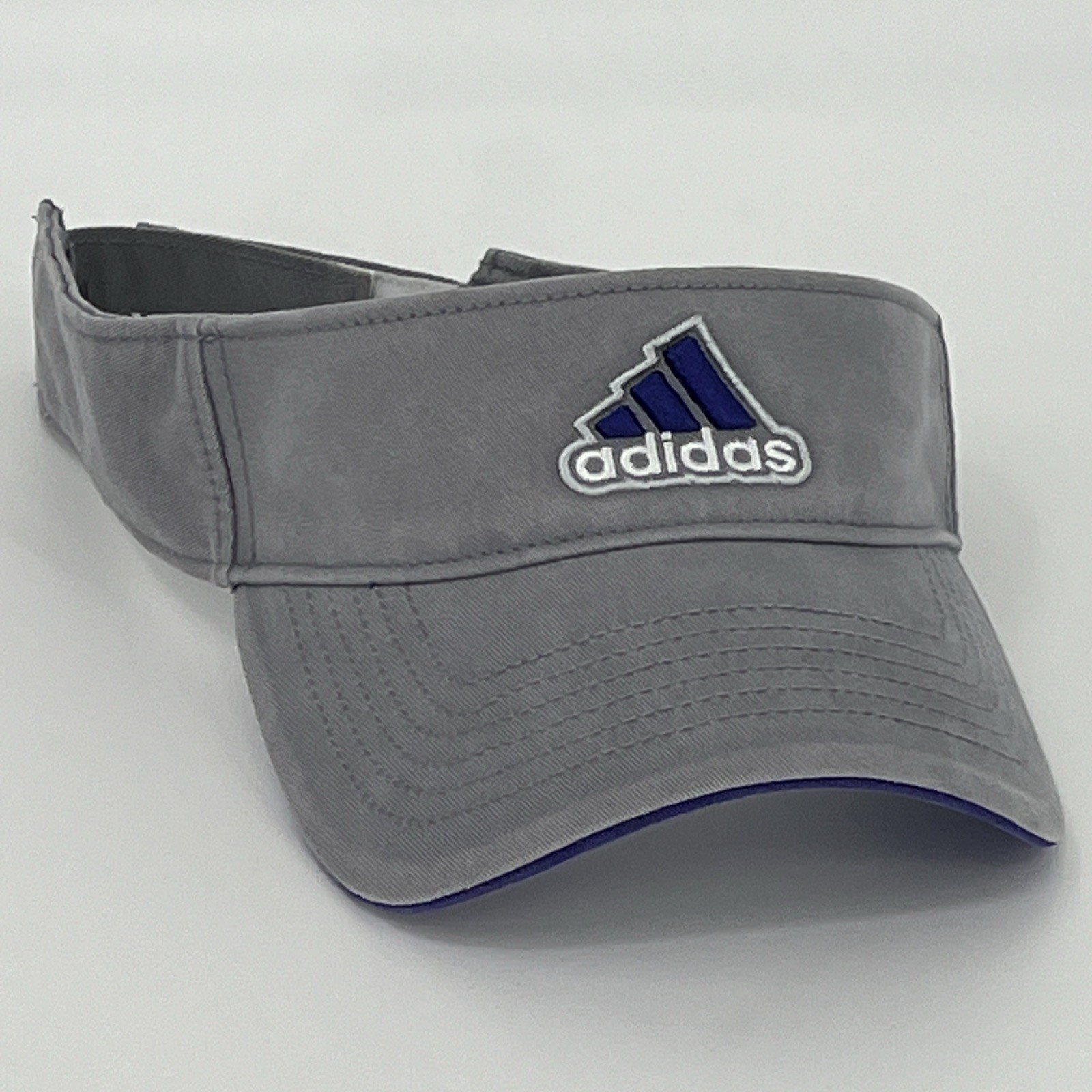Adidas Golf Visor Hat - Climalite StrapBack Gray … - image 10