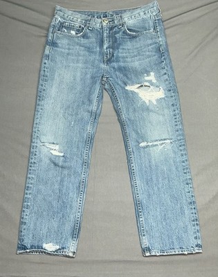 Rag And Bone Jean hel Holes Boy Jean Size 25 Distressed