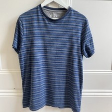 Sleepwear Loungewear T Shirt Men’s Small Blue Stripe Size Small 38” Chest
