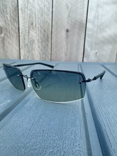 RARE Matsuda 101 14626 101 Blue Gradient Rimless Sunglasses MADE JAPAN