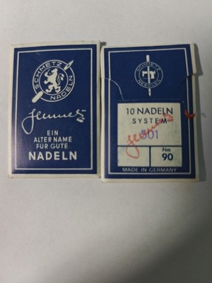 10x Schmetz Nähmaschinennadeln System: 501 Nm 90 neu 